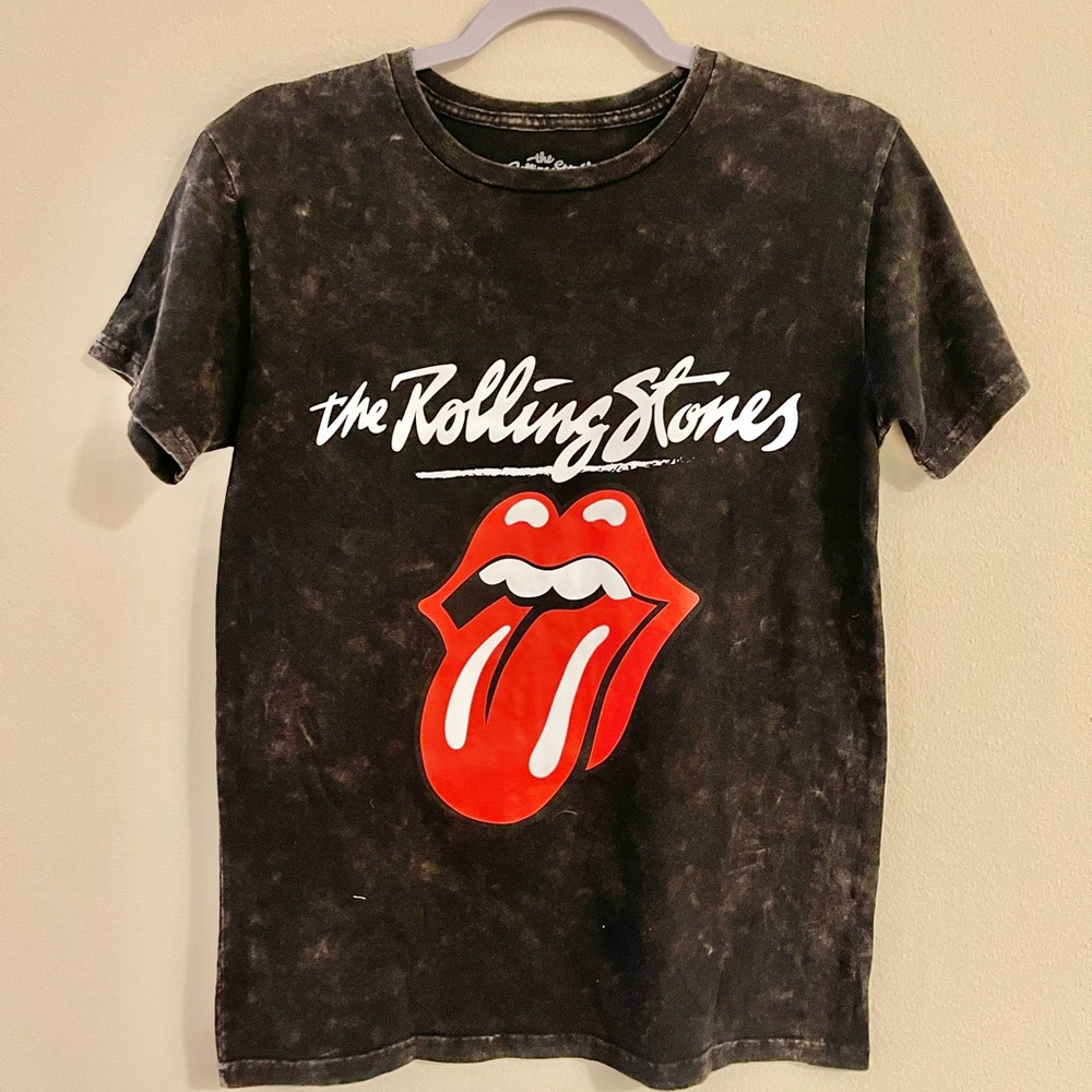 The Rolling Stones Black Graphic Logo Tee - Women's Short Sleeve